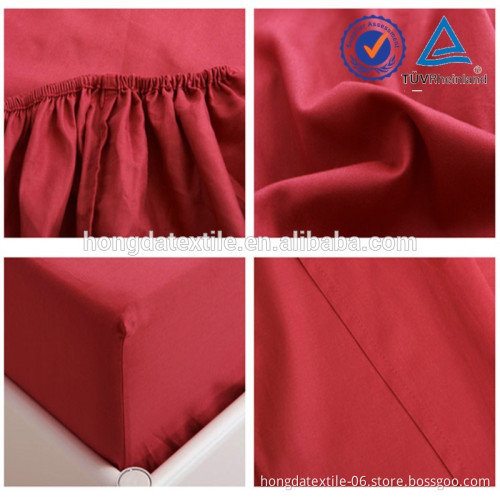 high quality manufacturer 100% cotton bedding fitted sheet